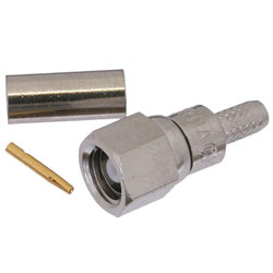 Picture of SMC Plug Connector Crimp/Solder Attachment for RG188-DS, RG316-DS