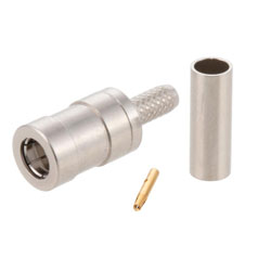 Picture of SMB Plug Connector Crimp/Solder Attachment for RG174, RG316, RG188, LMR-100,  0.100 inch