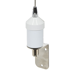 Picture of 136 to 174 MHz, Omni Marine Antenna, 3.5 dBi, UHF Female (SO239) Connector, White, Stainless Steel Radome, Vertical Polarization