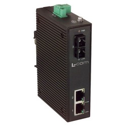 Picture of Industrial Ethernet Media Converter 2 10/100TX -1 SC Single mode 80km