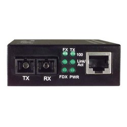 Picture of L-com Ethernet Media Converter 10/100TX to 100FX SM SC 40km