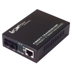 Picture of L-com Ethernet Media Converter 10/100TX to 100FX SM SC 60km