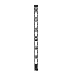 Picture of 48U Vertical Cable Management Rail, Rack Mount, 0.82 x 4.6 x 86.5