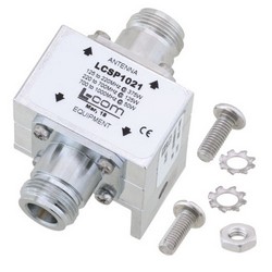 Picture of Type N F/F In/Out RF Surge Protector 125MHz - 1GHz DC Block 375W 20kA Blocking Cap and Gas Tube