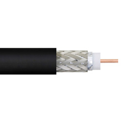 Picture of Low Loss Flexible LMR-195 Indoor / Outdoor Rated Coax Cable Double Shielded with Black PE Jacket By The Foot