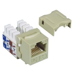 Picture of Category 5E Keystone Jack 110/RJ45 EIA568A/B Ivory