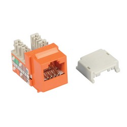 Picture of OCC Category 5E Keystone Jack 110/RJ45 EIA568A/B Orange