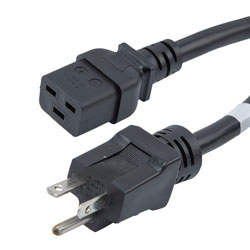 Picture of N6-20P - C19 Power Cord, 20A, 250V, 6 FT