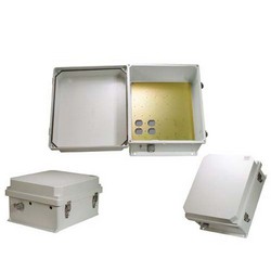 Picture of 14x12x7 Inch UL Listed Weatherproof Enclosure w/Drilled Aluminum Mounting Plate
