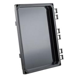 Picture of Black Replacement Hinge Cover for 12x10x6 Polycarbonate Enclosure