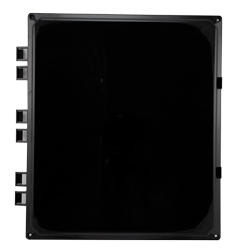 Picture of Black Replacement Hinge Cover for 1412 Polycarbonate Enclosure