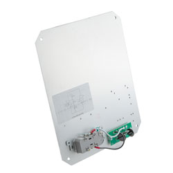 Picture of Assembled Replacement Mounting Plate for Polycarbonate 121006-100/ -10V Enclosures