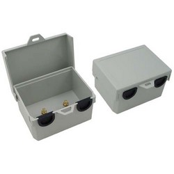 Picture of 3x4x2 Inch Weatherproof NID Enclosure Dual Port/Dual Posts