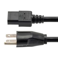 Picture of NEMA 5-20P - C13, SJTOW Power Cable, 125V, 15A, 6FT