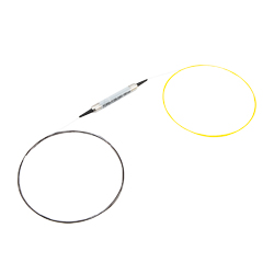 Picture of Passive CWDM, Field Unit Barrel OADM, 1 Channel 20nm 1550nm, 2m 250um colored bare fiber, Pass Port