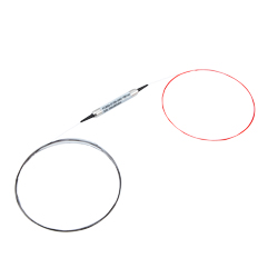 Picture of Passive CWDM, Field Unit Barrel OADM, 1 Channel 20nm 1590nm, 2m 250um colored bare fiber, Pass Port