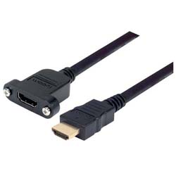 meerderheid nabootsen koppeling High Speed HDMI® Cable with Ethernet, Male/ Panel Mount Female 1.0 M -  PMHDMF-1