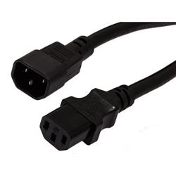 Picture of Heavy Duty CPU/PDU Power Cord C14 to C13 15 AMP 2FT