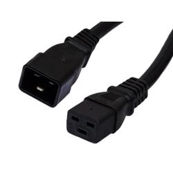 Picture of Server/PDU Power Cord - C20 to C19 - 20 Amp - 6 FT - Black