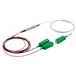 Picture of Passive PM CWDM, Field Unit (5.5mmx35mm) Barrel Style, 1 channel, 20nm spacing, (1391nm), .9mm, 1M cable with SC/APC connectors.