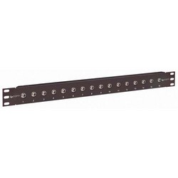 Picture of 1.75" x 19" Panel (Black), 16 - ¼" Audio Jacks (Solder Type)