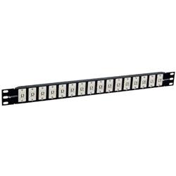 Picture of 1.75" 16 Port Panel USB B/A Keystone Style Coupler, Shielded