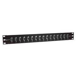 Picture of 1.75" x 19" Panel, 16 HD15 Female / Female SVGA Couplers