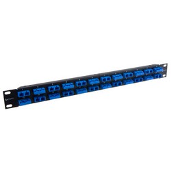 Picture of Rack Panel, 48 SC Couplers Single mode-Ceramic Sleeves