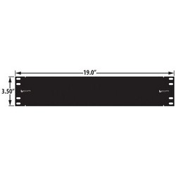 Picture of 3.5"x19" (2U) 32 Port  Low Profile Category 6 Feed-Thru Panel, Shielded