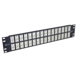 Picture of 3.50" 32 Port ECF Flange Mounted Category  6 Feed-Thru Panel, Shielded  Low Profile Mini-Coupler
