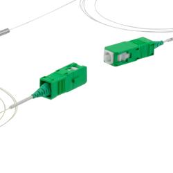 Picture of Passive SM Single Stage Compact Isolator, Grade P, 1550nm, 1 meter 250um bare fiber, SC/APC