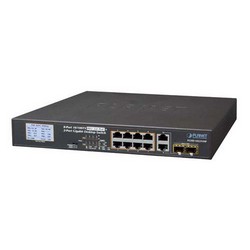 Picture of 8-Port 10/100TX 802.3at PoE+ with 2-Port Gigabit TP/SFP Combo Desktop Ethernet Switch