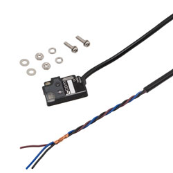 Picture of Photoelectric Sensor, Thin style PC housing, Light on, NPN, convergent reflection, sensing distance 5mm to 30mm, 2m 3-wire cable