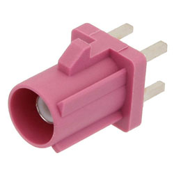 Picture of FAKRA Plug Connector Solder Attachment Thru Hole PCB, Violet Color