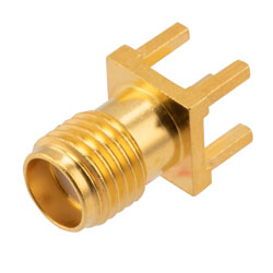 RF PCB Connector, SMA, Female, Up to 18 GHz, Through Hole PCB, Straight ...