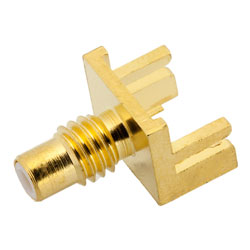Picture of SMC Jack Connector Solder Attachment 0.042 inch End Launch PCB, .020 inch x .010 inch Contact