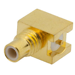 Picture of SMC Jack Right Angle Connector Solder Attachment Surface Mount PCB