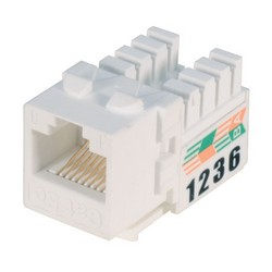 Picture of Category 5E Economy Jack RJ45/110 90° 25 Pack