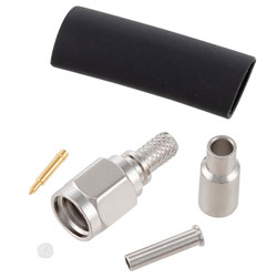 Picture of SMA Male Connector Crimp/Solder Attachment for LMR-100, RG174, RG188, RG316