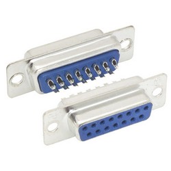 Picture of DB15 Female Solder Connectors, Tray 70