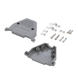 Picture of Assembled D-Sub Hood Kit, DB37/HD62 Gray