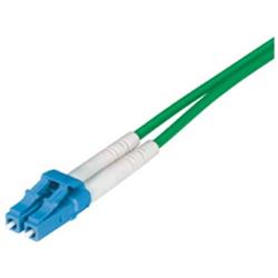 Picture of 9/125, Single Mode Fiber Cable, Dual LC / Dual LC, Green 1.0m