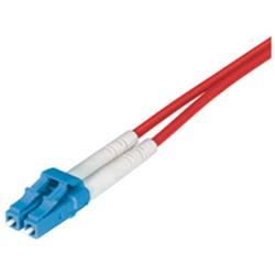 Picture of 9/125, Single Mode Fiber Cable, Dual LC / Dual LC, Red 1.0m