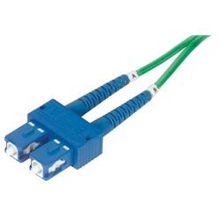 Picture of 9/125, Single Mode Fiber Cable, Dual SC / Dual SC, Green 2.0m