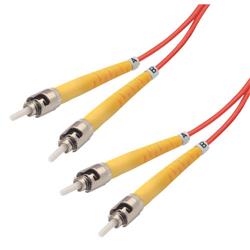 Picture of 9/125, Single Mode Fiber Cable, Dual ST / Dual ST, Red 3.0m