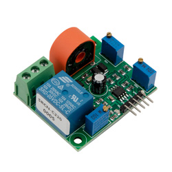 Picture of AC sensor, relay and switch output short protector, 0-5A AC; switch output, working voltage 5V