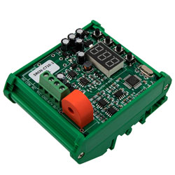 Picture of AC current sensor with display & overcurrent protection, Range AC 0-5A, output RS485, with base