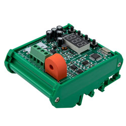 Picture of AC current sensor with display & overcurrent protection, Range AC 0-5A, output: 0-5V, with base