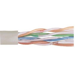 Picture of Category 5E UTP Riser Rated 24 AWG 4-Pair Solid Conductor Beige, 1KFT