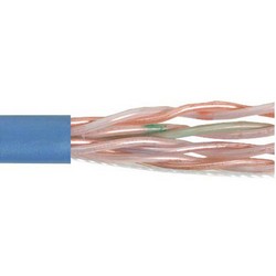 Picture of Category 6 UTP Riser Rated 23 AWG 4-Pair Solid Conductor Blue, 1KFT